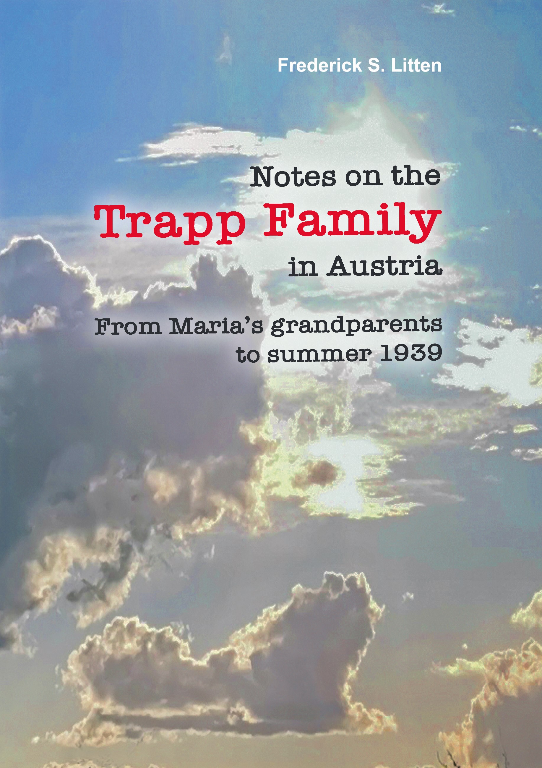 Cover Notes on the Trapp Family in Austria